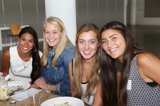Interns Christie Nannariello (Advertising), Molly Hord (Advertising), Haley Polkes (Style), and Aurelie Corinthos (Editorial Copy/Writers)