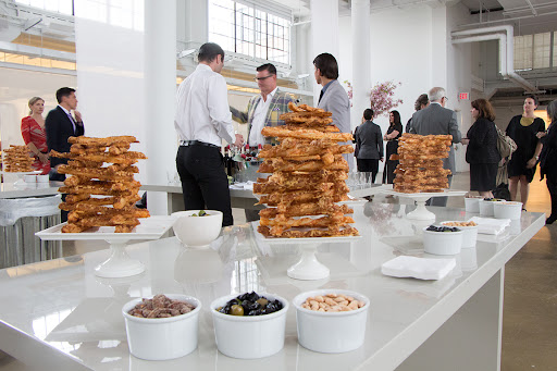 Cheese straws, olives, and nuts were served by Chef Pierre Schaedelin as a perfect complement to the wine.