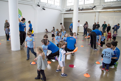 The excellent coaches created really fun games to engage the children. The kids built