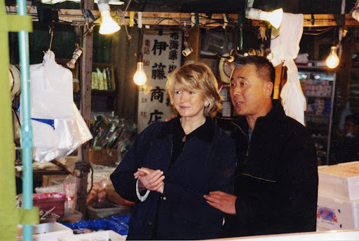 There are several shops that sell kitchen tools and Nobu took me to the one where he purchased his first sushi knife.