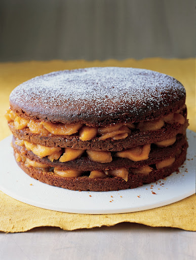 Apple-Ginger Stack Cake - A down-home treat from Kentucky and its environs, this dessert is also known as Appalachian stack cake. The spice cake layers are filled with dried apple slices that are first soaked in cider for double the flavor.