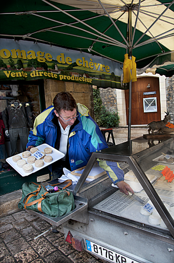 No French farmers’ market would be complete without cheese. These were made from goat’s milk.