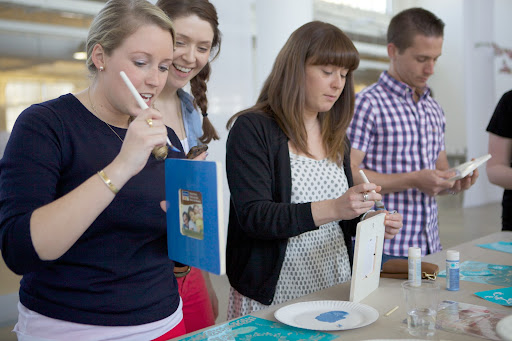 Busy at work - Tersey Regan - Assistant Marketing Manager, Kaitlin Dunn - Marketing Manager, and Jamie Pasculli - Marketing Manager