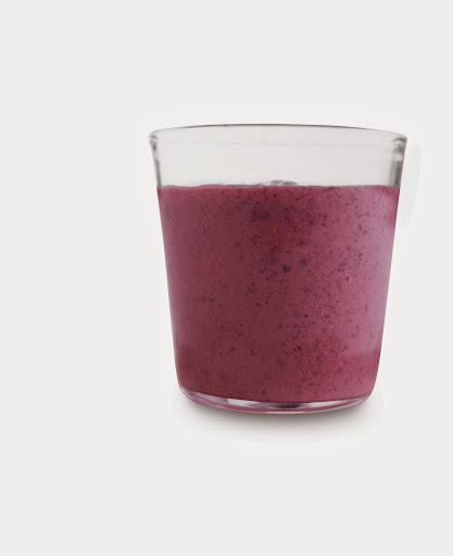 Living the Good Long Life contains 40 recipes for small meals and snacks that can be enjoyed from breakfast through dinner, plus a few healthful desserts. To make this Blueberry-Green Tea Smoothie, in a blender, puree 1/2 cup each frozen blueberries and strawberries, 1/2 cup chilled unsweetened green tea, 3/4 cup plain low-fat yogurt, and 2 tablespoons ground flaxseed until smooth.