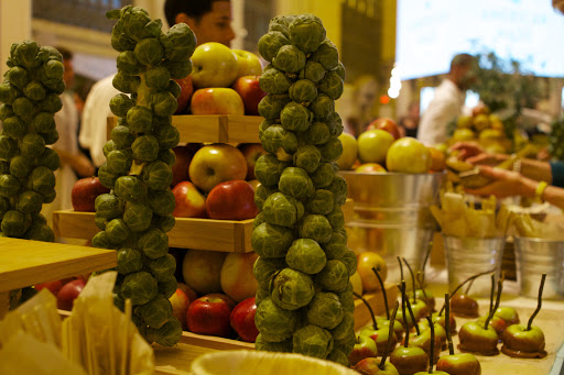 Beautiful autumnal displays, created by Peter Callahan, Callahan Catering - http://www.petercallahan.com/