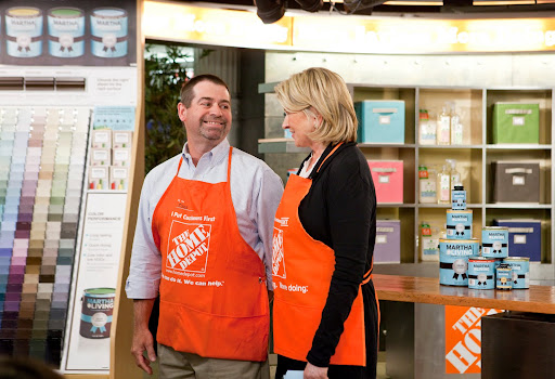 Here I am with Dan Adam, The Home Deport Interior Paint Merchant.