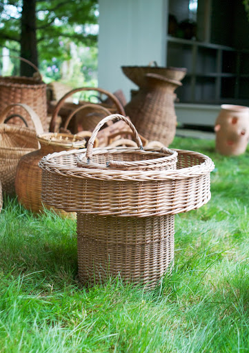 It's never a good idea to clean a basket by soaking it in water. Soaking a basket can result in swelling and popping of the weave.