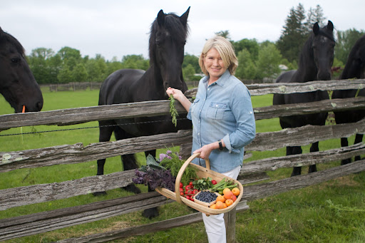 I posed with my Friesians after collecting these fresh, seasonal ingredients from my farm. The ingredient chosen for the first challenge was fresh berries!