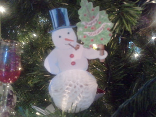 Lauren DeBellis from Long Island, NY was inspired by my December 2006 issue of Living to make this snowman ornament.