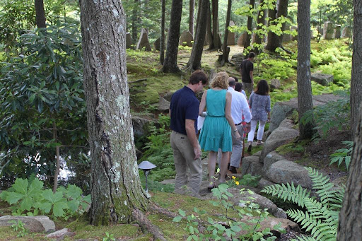 Continuing the tour down the stone step walkways