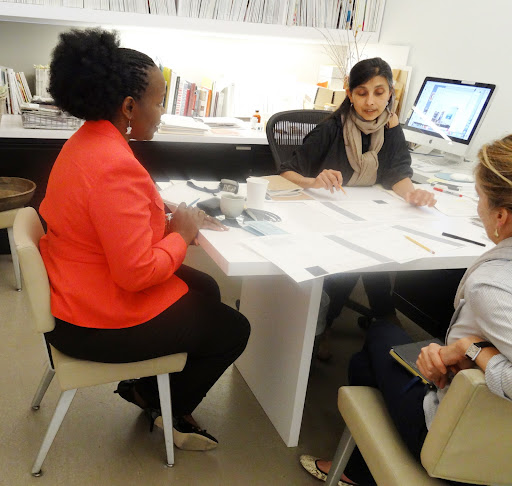Beatrice had much to talk about with Ayesha Patel - SVP, Style Director and Tanya Graff - Deputy Style Editor.