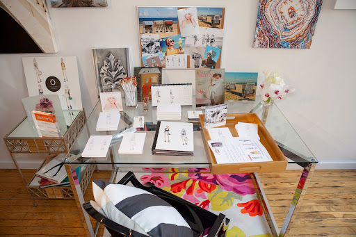 She created unique accent pieces from sketches, images, and visuals that inspire her on a daily basis.