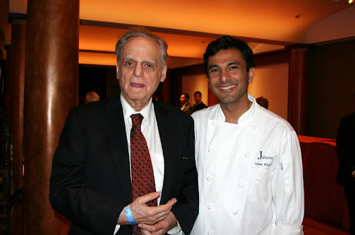 Chef Vikas with Donald Rubin - Donald and his wife Shelley founded the Rubin Museum and organized the Presidential gala.