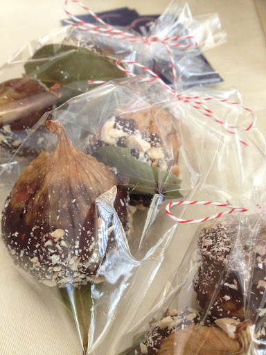 Individually wrapped stuffed figs