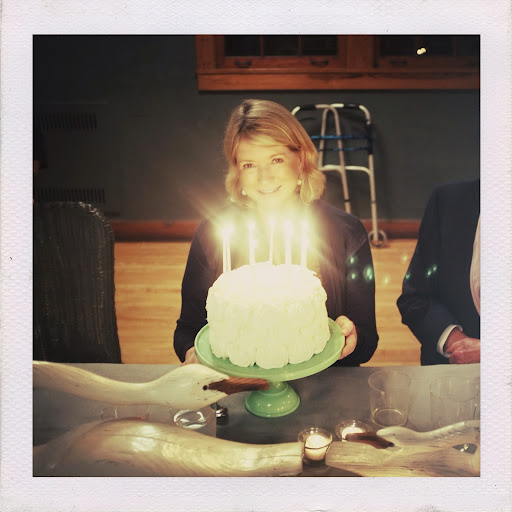 Here I am with my birthday cake, which was a delicious white cake with lemon filling and Italian meringue butter cream.