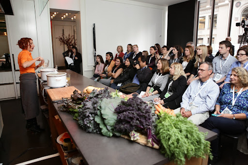 At the Andaz Hotel, Everyday Food's Sarah Carey, led a great demo class, teaching participants how to prepare delicious meals for every night of the week.