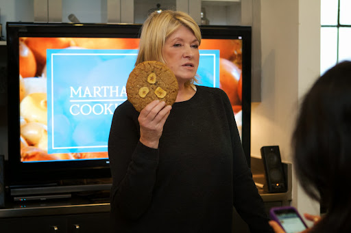 While the Pot Pies baked, everyone enjoyed assorted homemade cookies and coffee. This giant creation is a healthy breakfast cookie.
