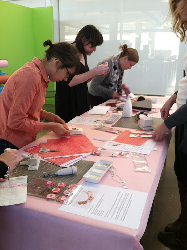 This was the heart bracelet station.