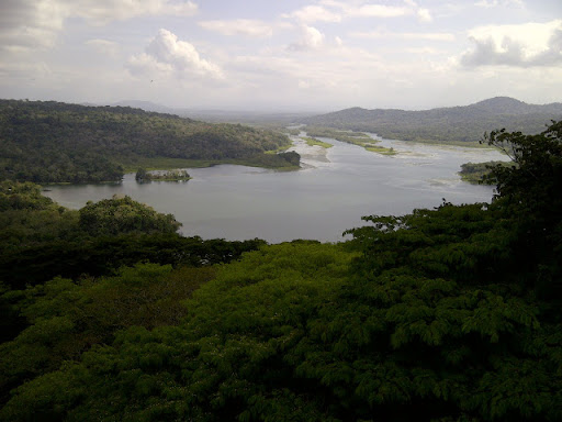 There is a spectacular view of the Chagres River from the Gamboa observation tower. The Chagres river supplies the water used for the Panama Canal.