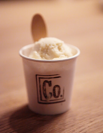 Desert was fantastic gelato.