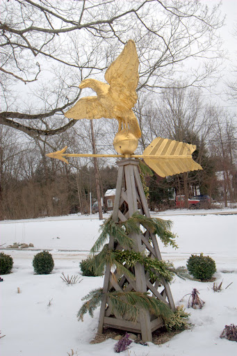 I really love this gilded weather vane.
