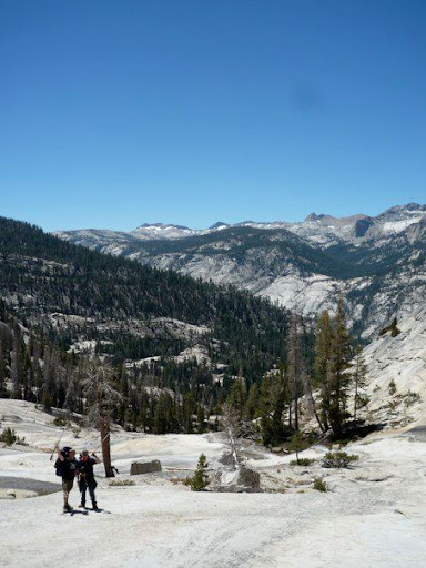On our third day, we headed up to Vogelsang High Sierra Camp, which is at 10,130 feet. I got to the point by calling this 7.6-mile trail the