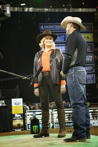 We talked all about the history and growth of the PBR. He told me which cities he thinks draw the best crowds and fans, who is the best dressed, and how he keeps the crowds entertained in between riders.