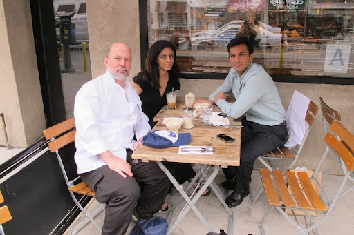 Prior to the Presidential gala, we enjoyed coffee at Le Pain Quotidien on 7th Avenue. This is Vikas with writer and fellow Chef Andrew Blackmore and publicist Niriti Nagpal (both friends of mine).