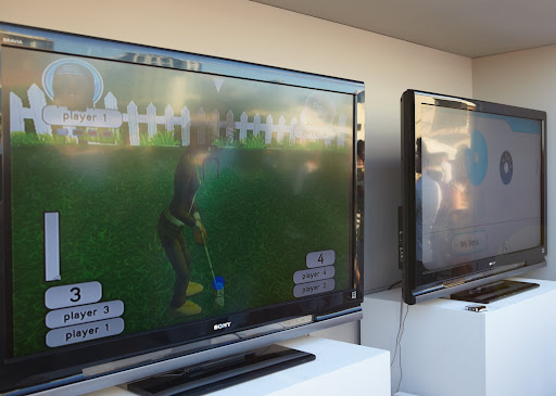 Nintendo Wii Croquet was also set up for those who were waiting to play the real game. Photo credit: Anna Ross