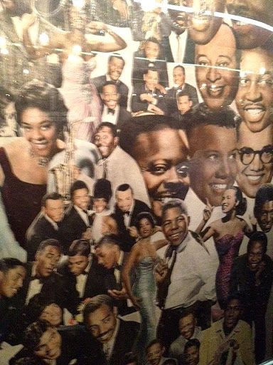 In the lobby of the Apollo, there are famous murals of African American entertainers who performed there over the years.