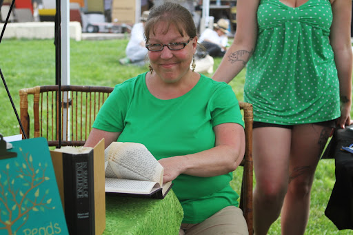 Marcy Bates of Recycled Reads has developed the unique skill of creating 3D designs out of the folded pages of old books. http://www.RecycledReads.etsy.com