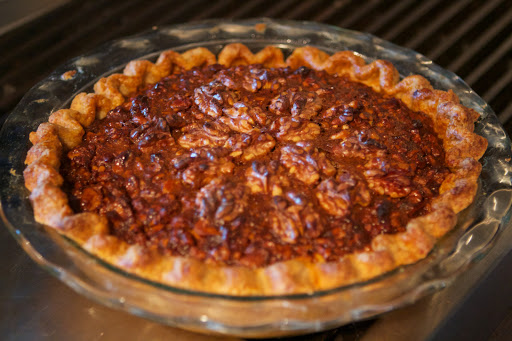 I made beautiful walnut pies.