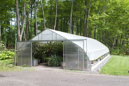 Ryan walked the group past this hoop house, which was still loaded with my collection of tropical plants. These plants spend 8 months of the year in this heated structure, keeping them alive through freezing temperatures.