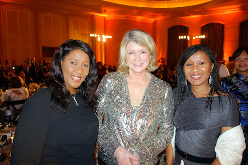 Here I am with Nelson Mandela's daughter, Makaziwe and granddaughter, Tukwini. They were at the festival to introduce the family's new business, House of Mandela wines to the U.S. market.