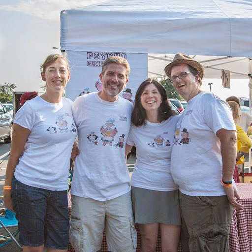 The Psycho Grillers—Gregg and Ruta Leonard with Scott and Lynn Goodwin