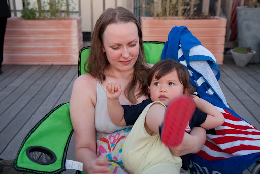 Employee Dan's wife Lia and Son Lucas