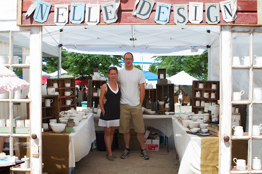 Nelle and Paul specialize in contemporary style, hand-crafted ceramics. You can find their entire line of products here: http://www.etsy.com/shop/nelledesign