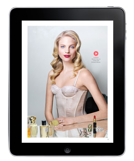 The Weddings team created videos exclusive to the iPad that show how to recreate the hairstyles in this beauty story.