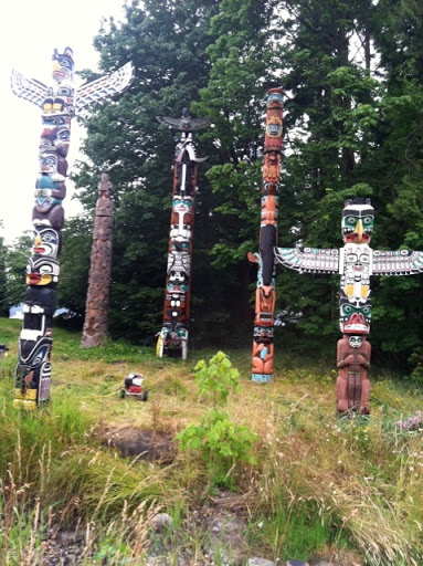 Stanley Park is a large and beautiful park bordering downtown Vancouver. Many people flock to it for activities, sites, and the trail that circles the entire park for walking or biking.