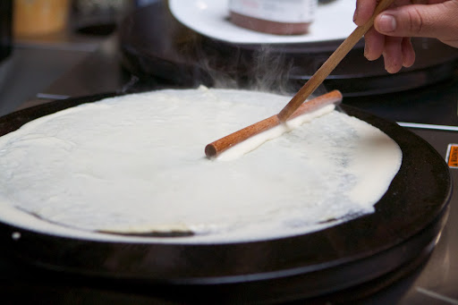 The trick is to spread it thinly and evenly without tearing.