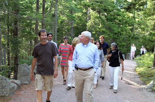 Mike Harding, my gardener at Skylands (left) gave the tour.