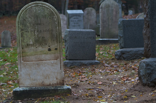 Today, most headstones are made out of granite, but for a time, marble was the stone of choice. However, unbeknownst back then, marble is damaged by acid rain, wearing shapes and images away.