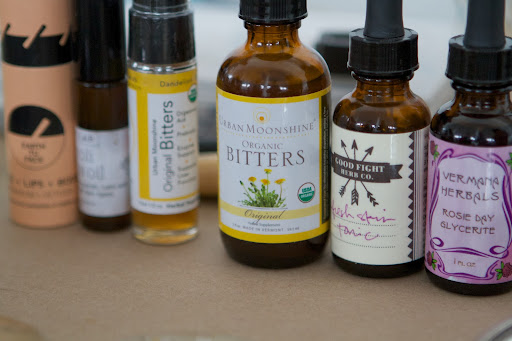 Jessa also sells organic herbals, tonics, and bitters that may remedy everything, from digestive issues to allergies. She matches these up with her clients after a personal consultation.