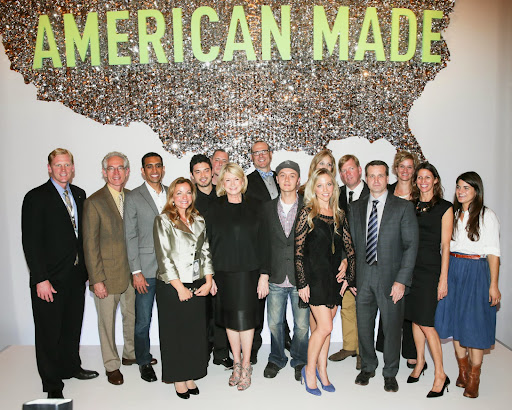 Here I am with the 2013 American Made honorees, from left to right: Marine Sgt. Colin Archipley-Archi's Acres, Charles Pinnell-Pinnell Custom Leather, Nikhil Arora-Back to the Roots, Karen Archipley-Archi's Acres, Alejando Velez-Back to the Roots, Stephen Fraser-Spoonflower, Gart Davis-Spoonflower, Leo & Mary Kowal-SVGCuts, Amy & Spike Gjerde-Woodberry Kitchen, Heath Carr-Shinola, Camas Davis-Portland Meat Collective, Lindsey Adelman-Lindsey Adelman Studio, Maura Grace Ambrose-Folk Fibers