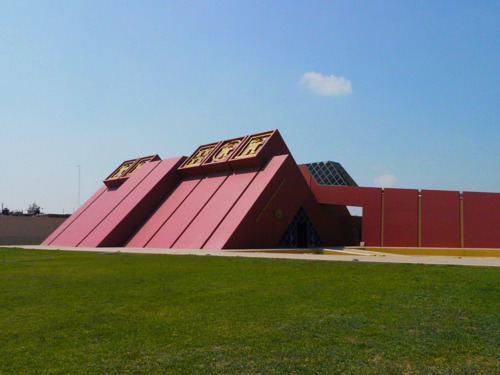 From our hub in Chiclayo, we took a day trip to see the Museum and Pyramid of Sipan. This is the museum that houses most of the remains and other items found during excavation. I wasn’t allowed to take any pictures here.