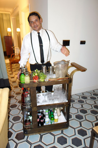 This is the charming butler at the SoHo House, located on Collins Ave. in Miami Beach.