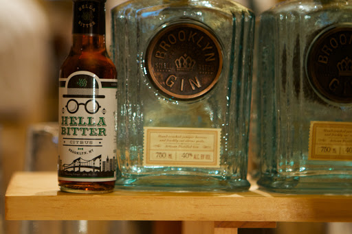 Hella Bitter pairs well with Brooklyn Gin, a locally produced craft gin that is made with a lot of botanicals, giving it a citrusy, floral bouquet.