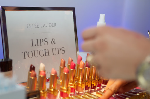 The Estee Lauder booth was very busy!
