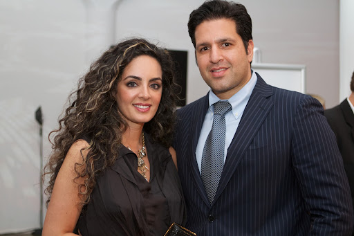 Wedding Dress designer, Sareh Nouri, has created beautiful dresses that have appeared on the Miss America pageant and has shown her collection at the London Hotel Penthouse. She is accompanied by her husband Ali Shojee.
http://www.SarehNouri.com