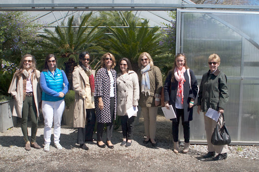 A nice group shot - Allison Rockefeller, Elyse Newhouse, Robin Bell-Stevens, Anne Harrison, Wendy Martin, Laura Hall, Dorothy Brown, and Betsy Messerschmitt